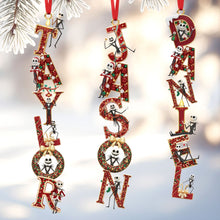 Load image into Gallery viewer, Celebrate With Personalized Joy - Custom Alphabet Letter Ornament - Perfect Holiday Gift for Friends and Family Ornament PopCulturePrints