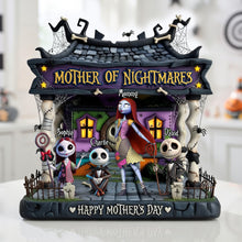 Load image into Gallery viewer, “Celebrate the Spooky Side of Motherhood!” - Custom Spooky Mom And Kids Acrylic Plaque - Unique Gift for Mom, Grandma, and More Shaped Plaques PopCulturePrints