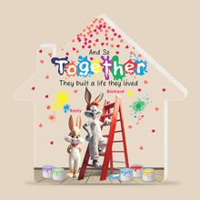 Load image into Gallery viewer, Personalized Couple Acrylic Plaque - Looney Tunes Themed Shaped Plaques PopCulturePrints