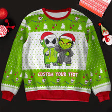 Load image into Gallery viewer, Customizable Christmas Sweater for Movie Fans Ugly Christmas Sweater PopCulturePrints