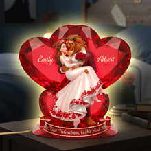 Load image into Gallery viewer, Our First Valentine's Day Light Box - Personalized Gift for Couples Light Box PopCulturePrints