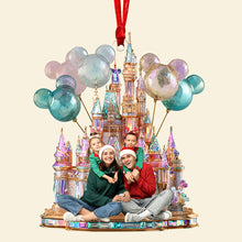 Load image into Gallery viewer, Bring Joy to Your Holidays with Our Festive Castle Christmas Ornament - Custom Photo Gift for Families Ornament PopCulturePrints