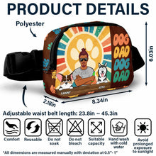 Load image into Gallery viewer, “Celebrating Dog Dads Everywhere” - Custom Retro Dog Dad Crossbody Belt Bag - Perfect Gift for Dog Lovers, Fathers & Pet Owners Crossbody Belt Bag PopCulturePrints