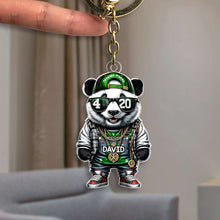 Load image into Gallery viewer, Personalized Teddy Bear Keychain for Pop Culture Enthusiasts Keychains PopCulturePrints