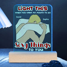 Load image into Gallery viewer, Personalized LED Light for Couples - Make Love Glow Led Night Light PopCulturePrints