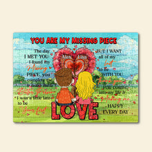 Load image into Gallery viewer, Personalized Couples Jigsaw Puzzle - You Are My Missing Piece Gift Jigsaw Puzzles PopCulturePrints