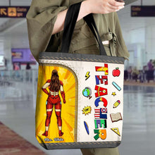 Load image into Gallery viewer, Personalized Superhero Teacher Tote Bag - Back to School Gift Tote Bag PopCulturePrints