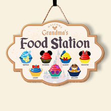 Load image into Gallery viewer, Personalized Grandma's Food Station Wooden Sign Wood Sign PopCulturePrints