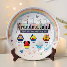 Load image into Gallery viewer, "Made with love especially for Mom!" - Personalized Ceramic Plate - Gift for Mom, Grandma & Loved Ones Ceramic Round Plate PopCulturePrints