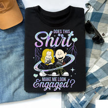 Load image into Gallery viewer, Engaged Couple Personalized Shirt | Unique Valentine’s Day Gifts for Anniversaries Shirts PopCulturePrints