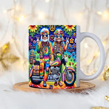 Load image into Gallery viewer, Custom Hippie Couple Mug | Personalized Valentine's Day Gifts for Peace Lovers Coffee Mug PopCulturePrints