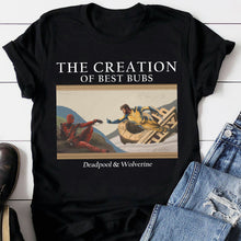 Load image into Gallery viewer, The Creation of Best Bubs T-Shirt - Deadpool & Wolverine Shirts PopCulturePrints