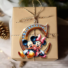 Load image into Gallery viewer, Custom Alphabet Christmas Ornament for Couples - Unique Holiday Gift | Valentine's Day Gifts Ornament PopCulturePrints