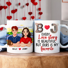 Load image into Gallery viewer, Custom Baseball Couple Mugs - Perfect Valentine’s Day Gifts for Baseball Lovers Coffee Mug PopCulturePrints
