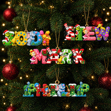 Load image into Gallery viewer, Christmas Alphabet Ornament - Personalized Gifts For Christmas 03padt081026 Ornament PopCulturePrints