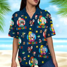 Load image into Gallery viewer, Custom Fan-Themed Hawaiian Shirt - Vibrant Cartoon Adventure Hawaiian Shirts PopCulturePrints