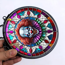 Load image into Gallery viewer, Custom Horror Movie Fan Stained Glass Ornament | Personalized Halloween Decoration Ornament PopCulturePrints