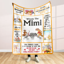Load image into Gallery viewer, Custom Grandma Blanket with Beloved Characters Blanket PopCulturePrints