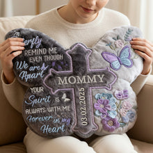 Load image into Gallery viewer, A Butterfly to Remind Me - Heaven Butterfly Shaped Pillow, Personalized Keepsake for Remembering Loved Ones Pillow PopCulturePrints