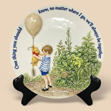 Load image into Gallery viewer, “If there ever comes a day when we can’t be together, keep me in your heart.” - Personalized Anniversary Plate for Kids Ceramic Round Plate PopCulturePrints