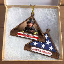 Load image into Gallery viewer, Personalized Firefighter Christmas Memorial Ornament Ornament PopCulturePrints