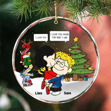 Load image into Gallery viewer, Personalized Christmas Suncatcher Ornament for Moms - Festive Family Design | Valentine's Day Gifts Ornament PopCulturePrints