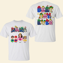 Load image into Gallery viewer, Mama, Best Day Ever - Personalized Gift Shirt for Mom, Grandma, and Loved Ones Shirts PopCulturePrints