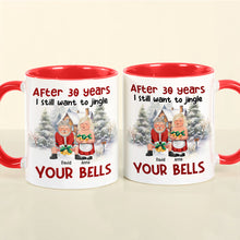 Load image into Gallery viewer, Personalized Accent Mug - Jingle Your Bells Gift for Couples | Valentine's Day Gifts Coffee Mug PopCulturePrints