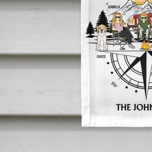 Load image into Gallery viewer, Family Adventures Camping - Personalized Flag Flag PopCulturePrints