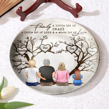 Load image into Gallery viewer, Family Where Life Begins And Love Never Ends - Personalized Ceramic Plate for Mom, Grandma & Family Ceramic Plate PopCulturePrints