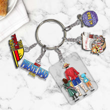 Load image into Gallery viewer, Personalized One Piece Dad Keychain - Father's Day Gift Keychains PopCulturePrints