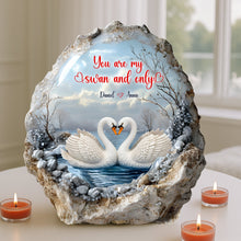 Load image into Gallery viewer, You Are My Swan And Only Acrylic Plaque - Personalized Gifts for Couples Shaped Plaques PopCulturePrints