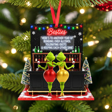 Load image into Gallery viewer, Besties Quote Ornament - Personalized Christmas Gift for Friends Ornament PopCulturePrints