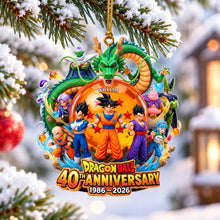 Load image into Gallery viewer, Celebrating 40 Years of Adventure - Personalized Dragon Ball Acrylic Ornament - Perfect Gift for Fans Ornament PopCulturePrints