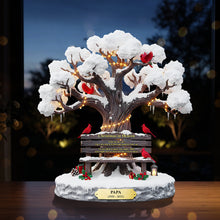 Load image into Gallery viewer, Christmas in Heaven - Personalized Memorial Gift for Family with Cardinal Acrylic Plaque Shaped Plaques PopCulturePrints