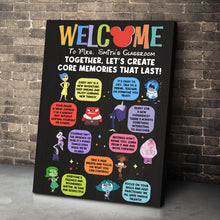 Load image into Gallery viewer, Personalized Teacher Welcome Poster - Create Core Memories in Classroom Poster & Canvas PopCulturePrints