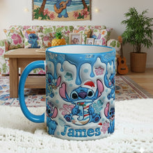 Load image into Gallery viewer, “Bring the Spirit of Christmas with Every Sip!” - Personalized Tropical Christmas Coffee Mug - Custom Gift for Friends, Family, and Colleagues Coffee Mug PopCulturePrints