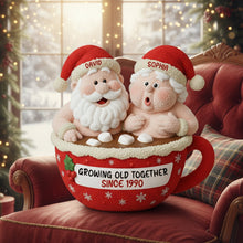 Load image into Gallery viewer, Funny Old Couple Pillow - Personalized Christmas Gift for Couples, Ideal for Joyful Occasions Pillow PopCulturePrints