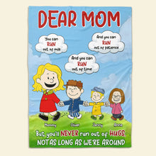 Load image into Gallery viewer, Personalized Warm Blanket for Moms - Dear Mom Gift Blanket PopCulturePrints