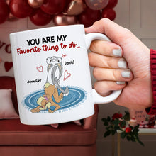 Load image into Gallery viewer, Personalized Couple Mug - You Are My Favorite Thing To Do Coffee Mug PopCulturePrints