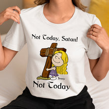 Load image into Gallery viewer, Not Today Satan Personalized Christian Shirt Shirts PopCulturePrints