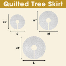 Load image into Gallery viewer, Personalized Family Christmas Tree Skirt - Cartoon Design Tree Skirt PopCulturePrints