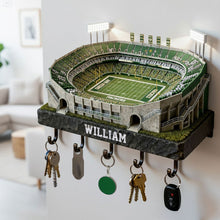 Load image into Gallery viewer, Personalized Sports Wood Key Hanger - A Unique Gift for Sports Lovers Wood Sign PopCulturePrints