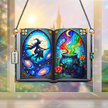 Load image into Gallery viewer, Witch Suncatcher - Personalized Gift for Magical Souls Ornament PopCulturePrints