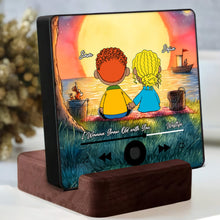 Load image into Gallery viewer, Personalized Moonlit Couple Fridge Magnet | Custom Cartoon Gift for Lovers Fridge Magnet PopCulturePrints