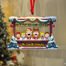 Load image into Gallery viewer, Custom Family Christmas Acrylic Ornament Ornament PopCulturePrints