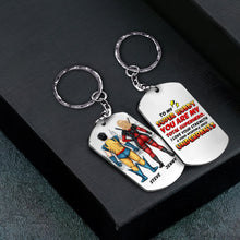 Load image into Gallery viewer, Superhero Couple Personalized Keychain - Unique Valentine's Day Gifts for Couples Keychains PopCulturePrints