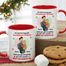 Load image into Gallery viewer, Personalized Romantic Christmas Mug for Couples - Unique Holiday Gift - Valentine's Day Gifts Coffee Mug PopCulturePrints