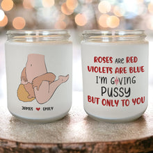 Load image into Gallery viewer, Personalized Scented Candle for Couples - Roses Are Red, Violets Are Blue Scented Candle PopCulturePrints