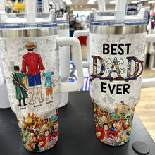 Load image into Gallery viewer, Custom Anime-Themed Tumbler - Best Dad Ever Tumbler Cup PopCulturePrints